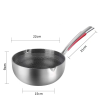 Kitchen & Dining Cookware Stainless Steel Snow Pan