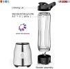 5 Core 600ml Personal Blender for Shakes and Smoothies;  Powerful & Professional Smoothie Maker with Portable Bottle 300W Electric Motor BPA Free Food