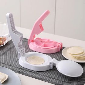 1pc Dough Pressing Tool Presser Dumpling Skin Press Dumpling Wrapper Making Mold (Color: White)