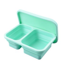 Reusable Pizza Storage Container with  Microwavable Serving Trays - Adjustable Pizza Slice Container to Organize & Save Space - BPA Free, Microwave, & (Color: green, size: 1020ML)