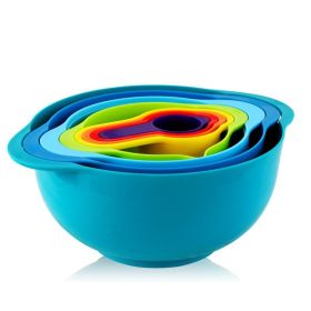 Household Kitchen Tools Multipurpose Stackable Mixing Bowl Set (Type: Kitchen Tools, Color: Multi Colors)