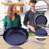 Household Frying Pan Set 3-Piece Nonstick Saucepan Woks Cookware Set